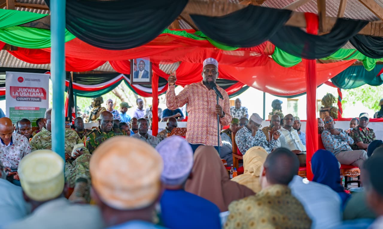 Wajir: Murkomen Vows Crackdown on Human Trafficking, Smuggling Networks and Combat Drug Menace